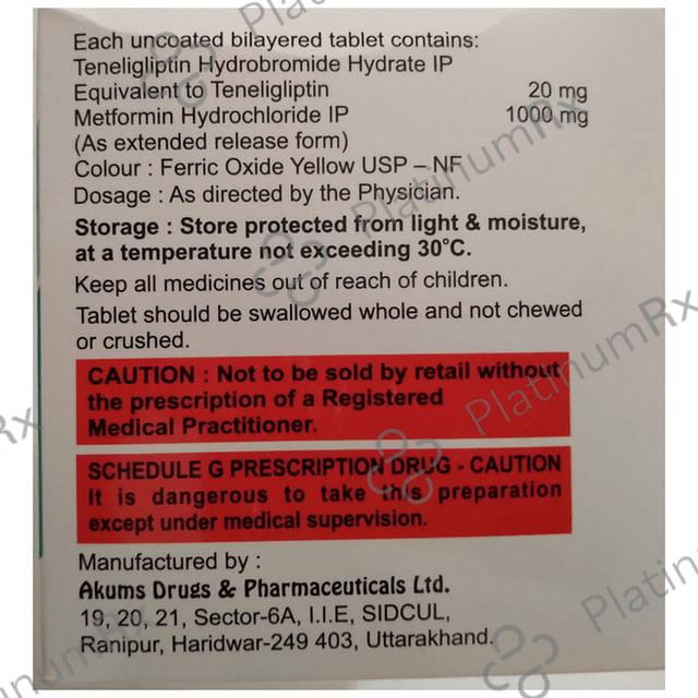 Morglin-M 1000 Tablet ER