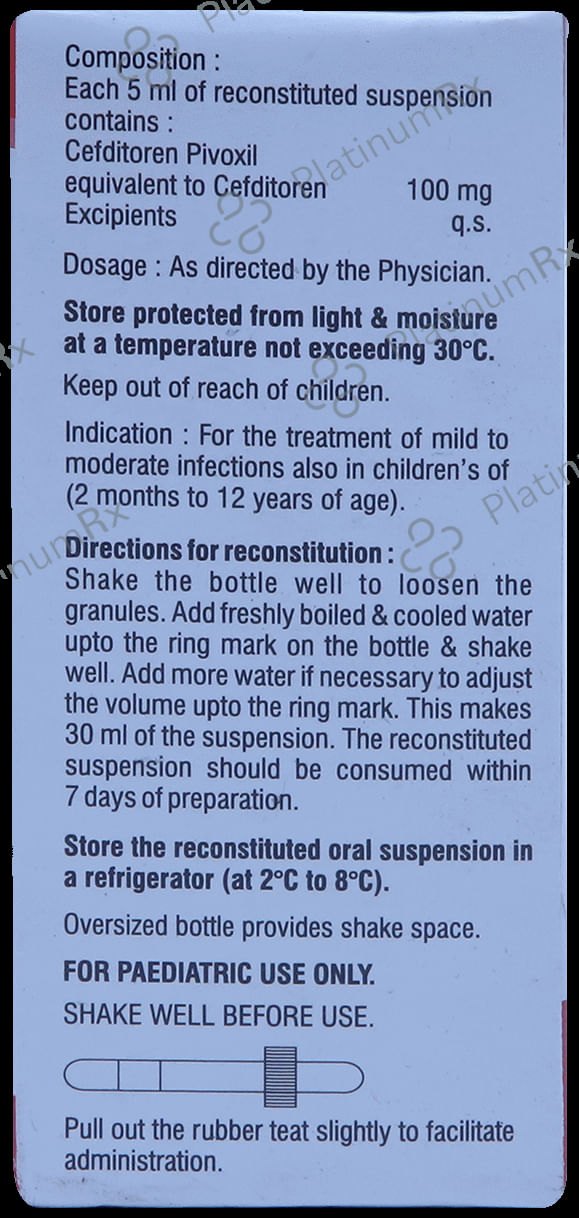 Zostum O 100mg Dry Syrup 30ml