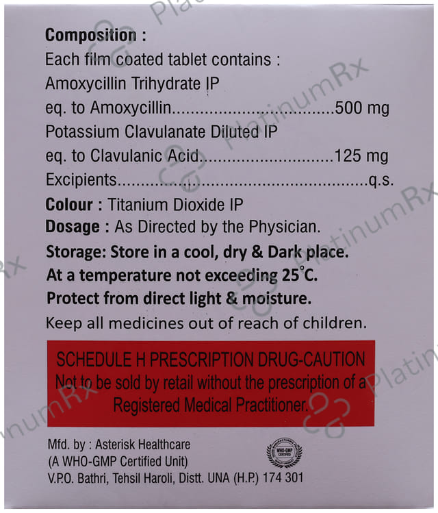 Moxi 500/125mg DLX Tablet 6s