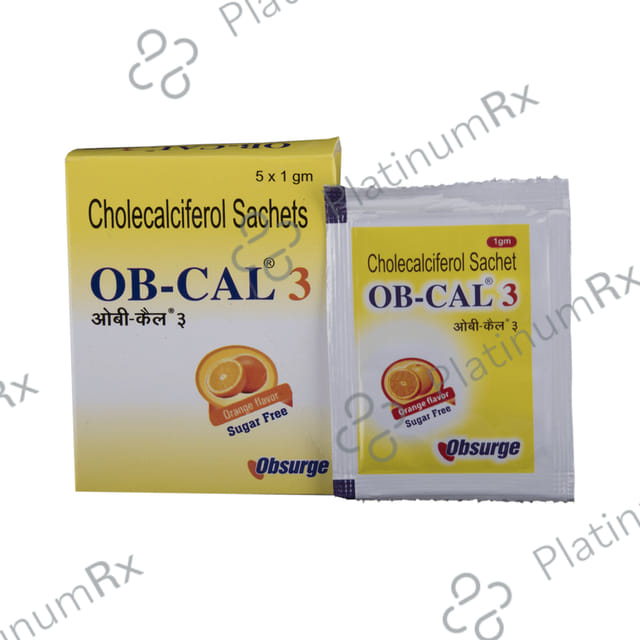OB-Cal 3 Sachet 1gm Orange Sachet