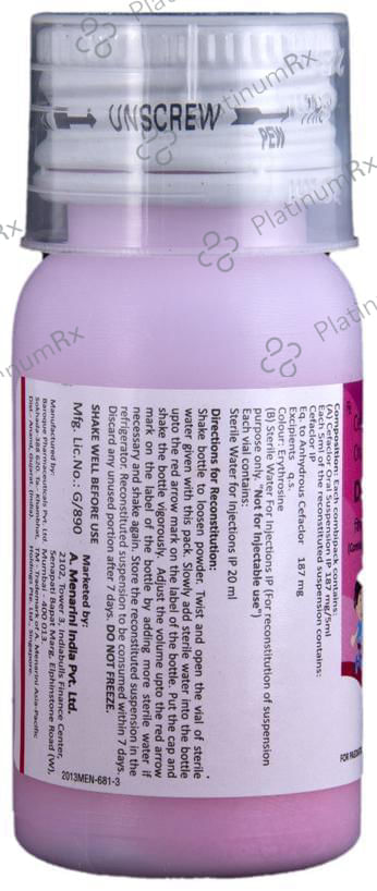 Distaclor 187mg Strawberry Oral Suspension 30ml