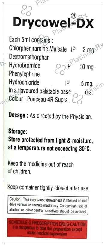 Drycowel-DX Syrup Sugar Free