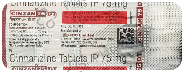 Cinzan DT 75mg Tablet 10s