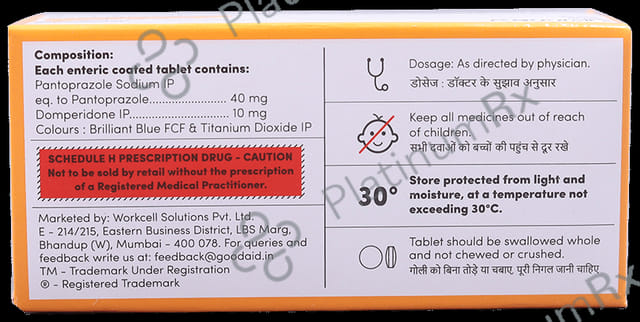 Goodprazole D 10/40mg Tablet 10s