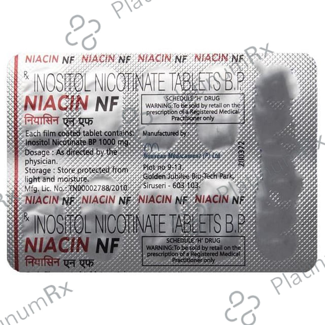 Niacin NF 1000mg Tablet 10s