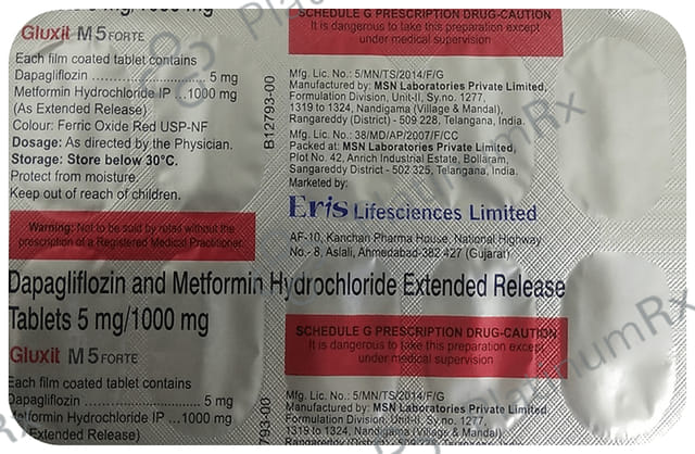 Gluxit M 5 Forte Tablet ER