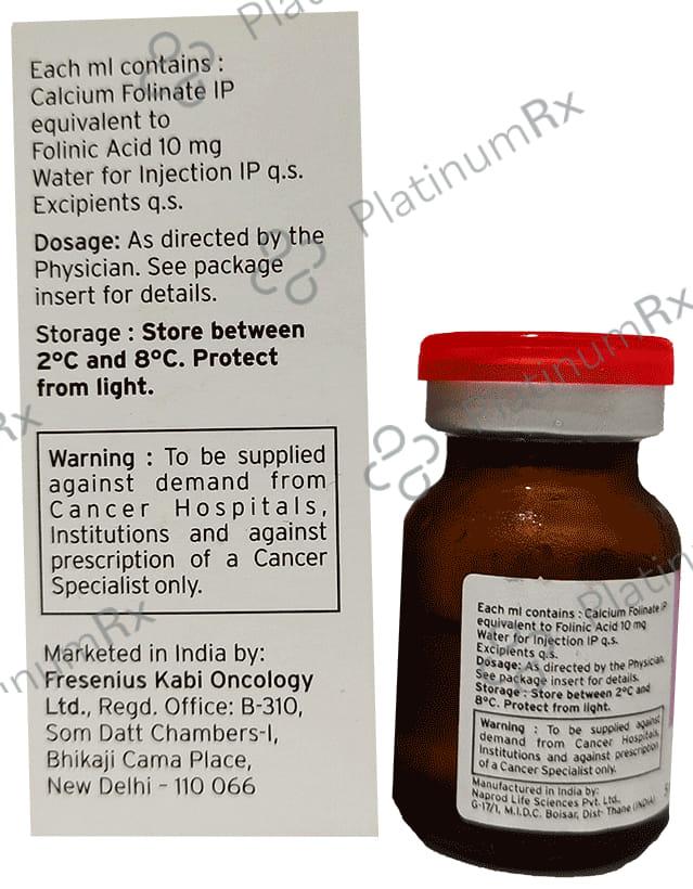Calcium Folinate 50mg Injection 5ml