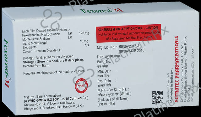 Fexorest M 10mg/120mg Tablet