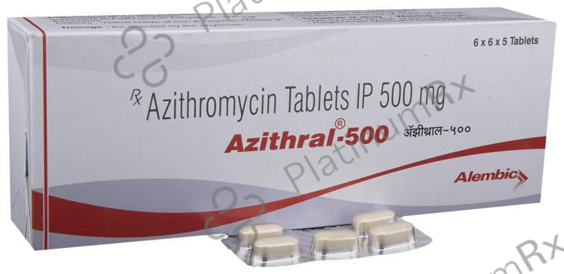 Azithral 500mg Tablet 5s