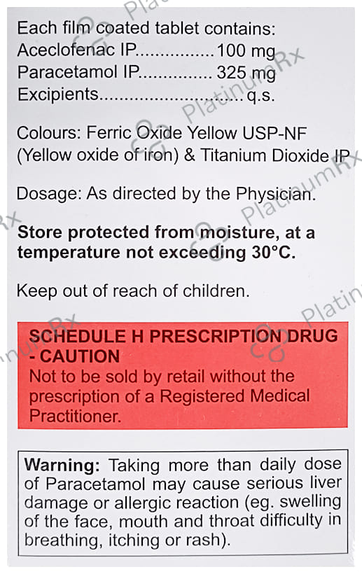 Enzoflam P 100/325mg Tablet 10s