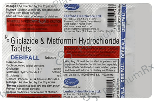 Debifall 80mg/500mg Tablet
