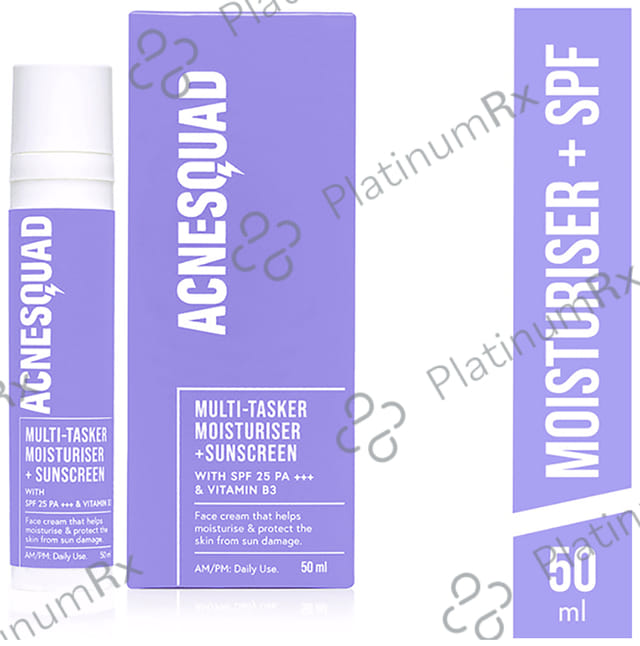 Acnesquad Multi-Tasker Moisturiser + Sunscreen SPF 25 PA+++