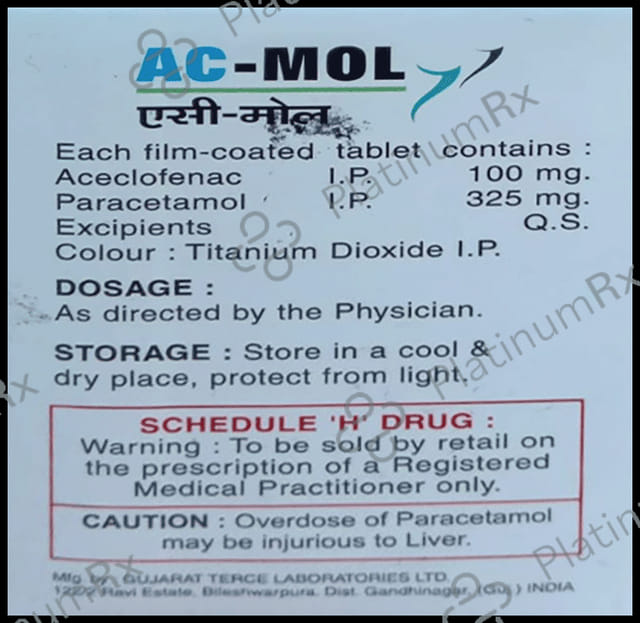 AC Mol 100/325mg Tablet 10s