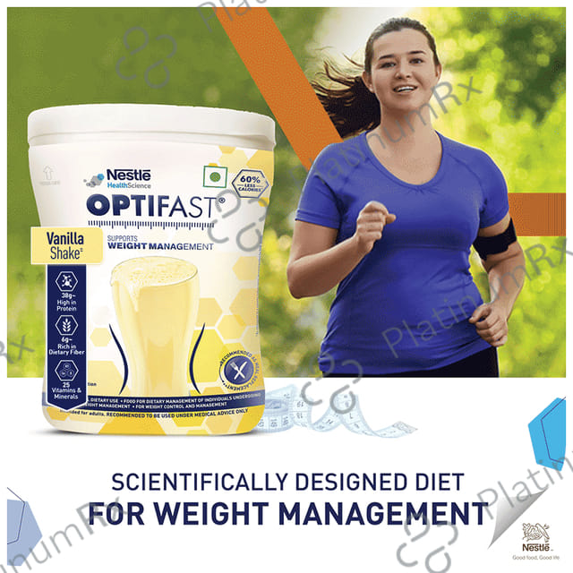 Nestle Optifast with Protein, Fibre, Vitamins & Minerals for Weight Management - Flavour Vanilla