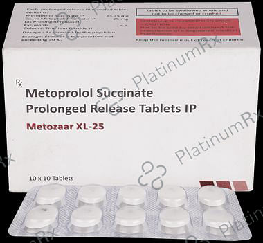 Metozaar XL PR 25mg Tablet 10s