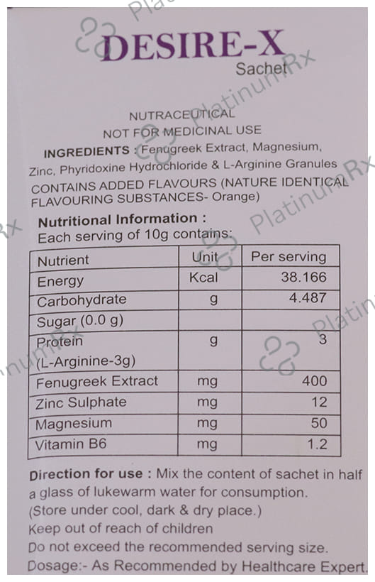 British Phytonutrients Desire-X Sachet (10gm Each)