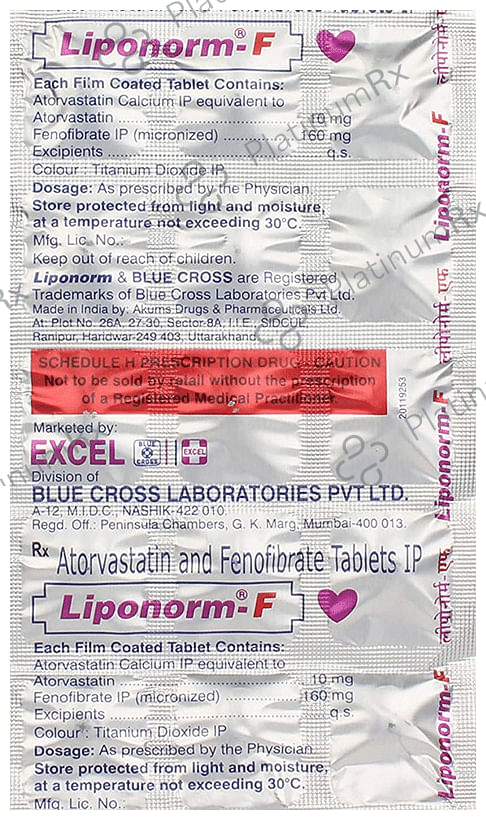 Liponorm F 10/160mg Tablet 15s