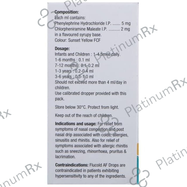 Flucold AF 2/5mg Oral Drops 15ml