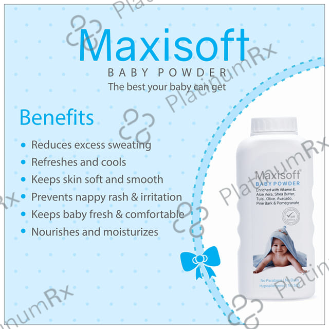 Maxisoft Baby Powder (200gm Each) 1 Bottle