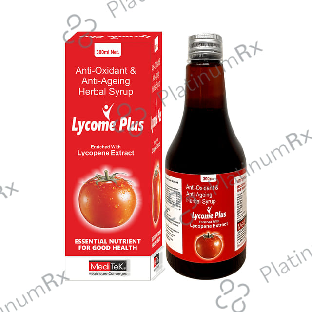 Meditek Lycome Plus Anti-Oxidant & Anti-Ageing Syrup for Indigestion (300ml Each) 1 Bottle