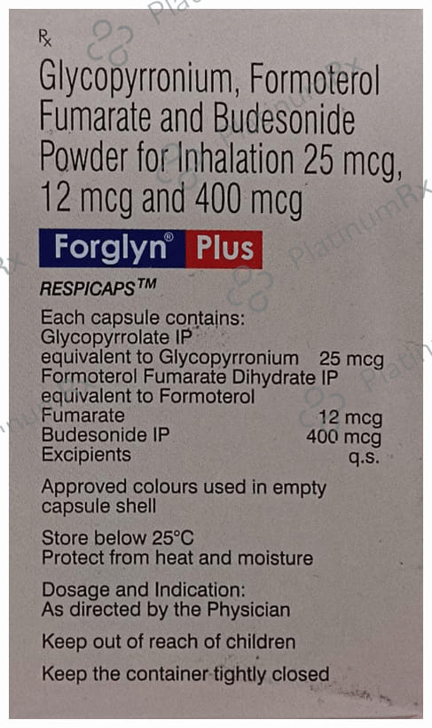 Forglyn Plus 400/12/25mcg Respicap 30s