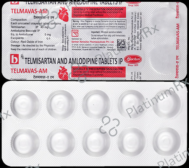 Telmavas AM 40/5mg Tablet 10s