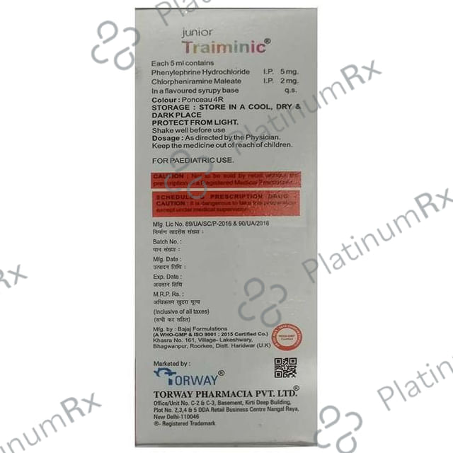 Junior Traiminic Syrup