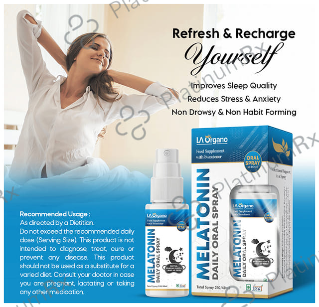 LA Organo Melatonin Daily Oral Spray