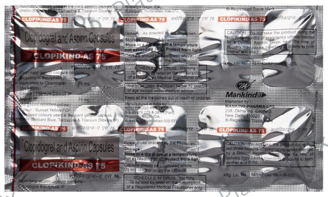 Clopikind AS 75/75mg Capsule 10s