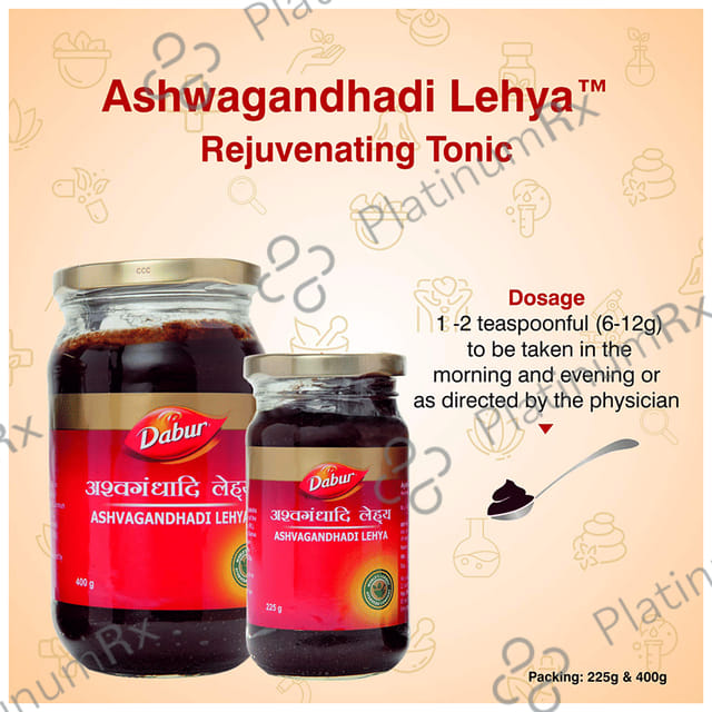 Dabur Ashvagandhadi Lehya - Manages Strength, Stamina, Stress & General Weakness 400 gm