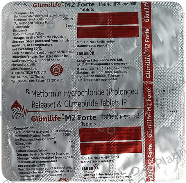 Glimilife M 2mg Forte Tablet PR 15s