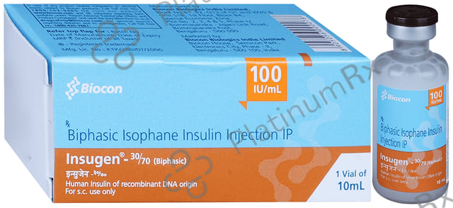 Insugen 30/70 (100 IU/ml) (1*10ml Vial)