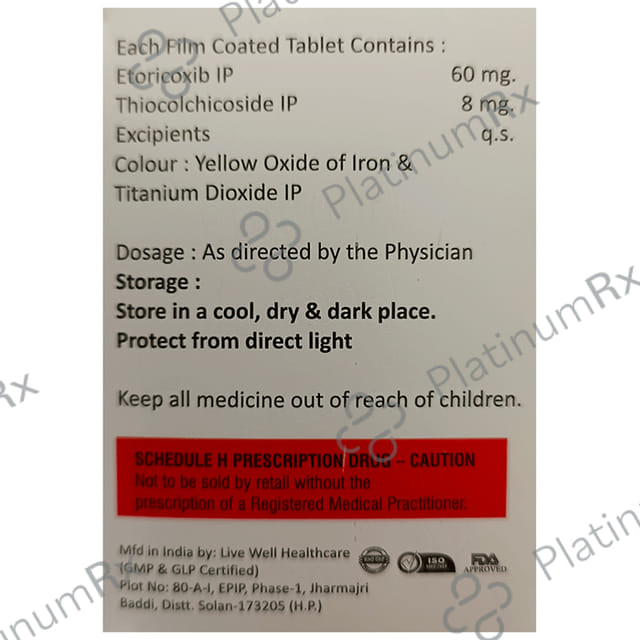 Etonon TH 60/8mg Tablet 10s