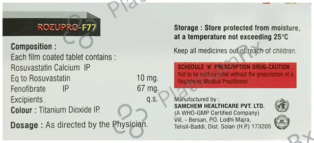 Rozupro F 67mg/10mg Tablet