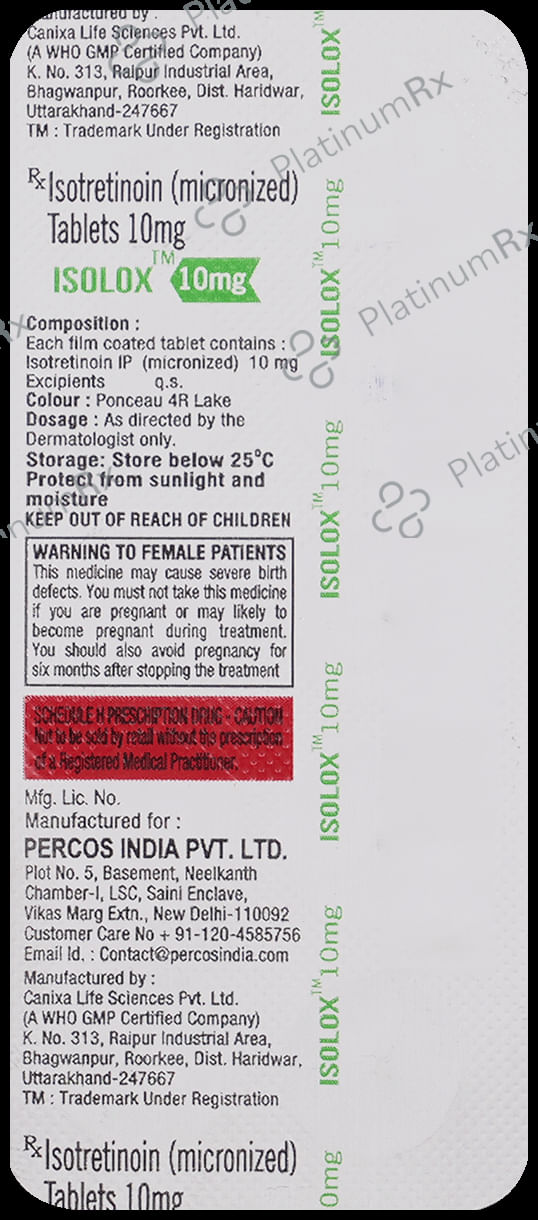 Isolox 10mg Tablet 10s