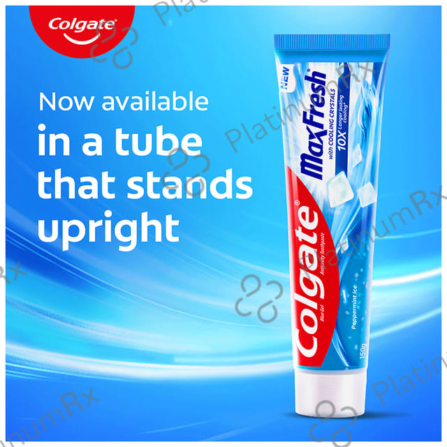 Colgate Maxfresh Peppermint Ice Blue Gel Toothpaste 150gm