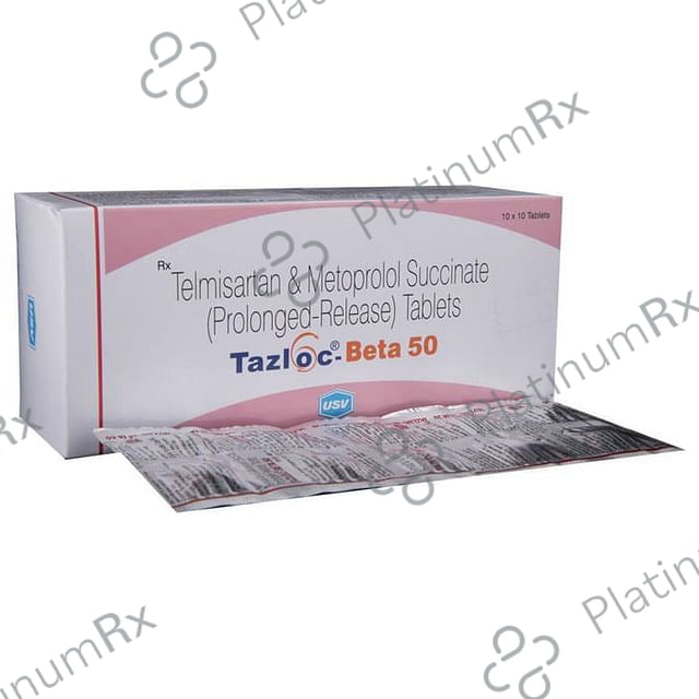 Tazloc Beta 50 50/40mg Tablet PR 10s