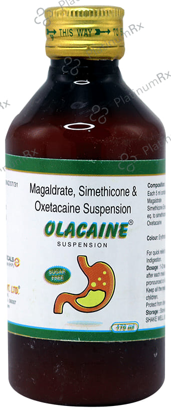 Olacaine Oral Suspension Sugar Free 170ml