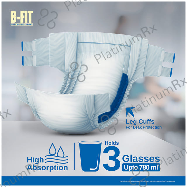 B Fit Economy Adult Diaper XL 10s