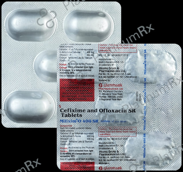 Milixim O 400/400mg SR Tablet 5s