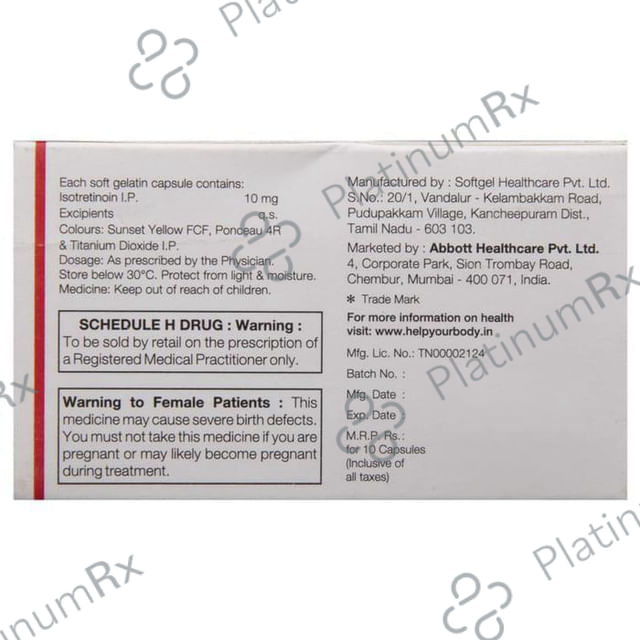 Tufacne 10mg Capsule 10s