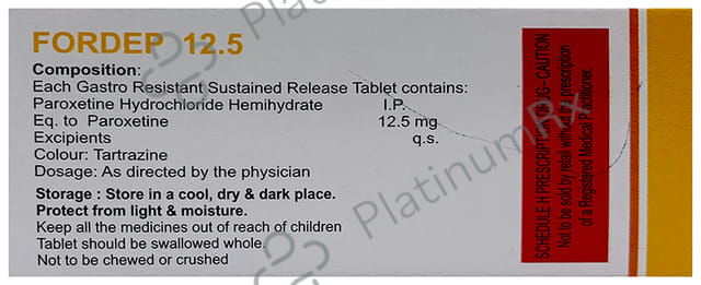 Fordep 12.5mg Tablet 10s