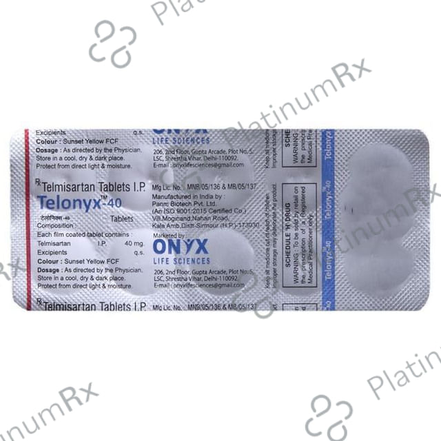 Telonyx 40mg Tablet 10s