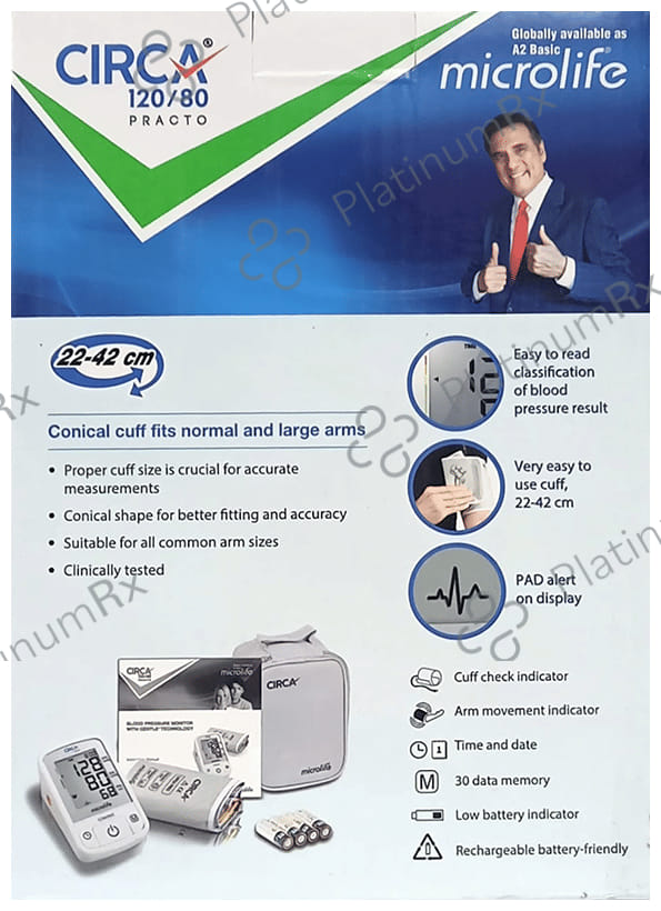 Circa 120/80 Practo Microlife Blood Pressure Monitor