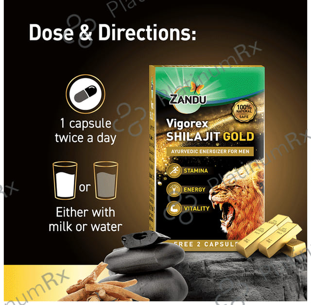 Zandu Vigorex Shilajit Gold Capsule
