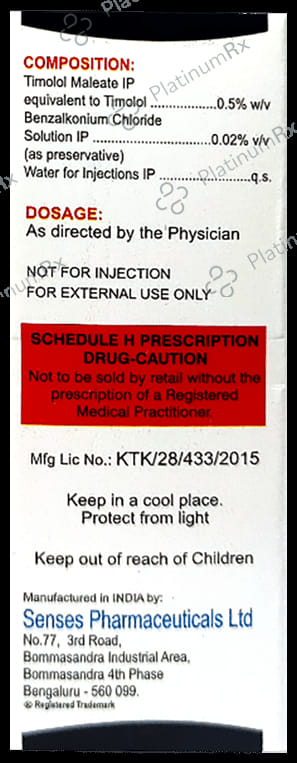 Sensolol 0.5% Eye Drop