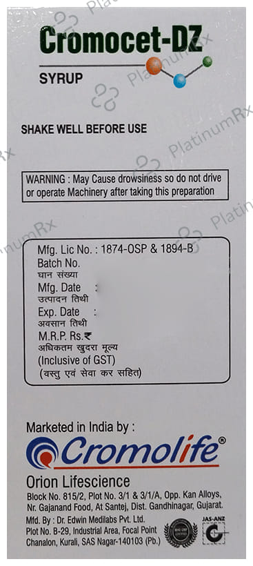 Cromocet DZ Syrup Mango 60ml