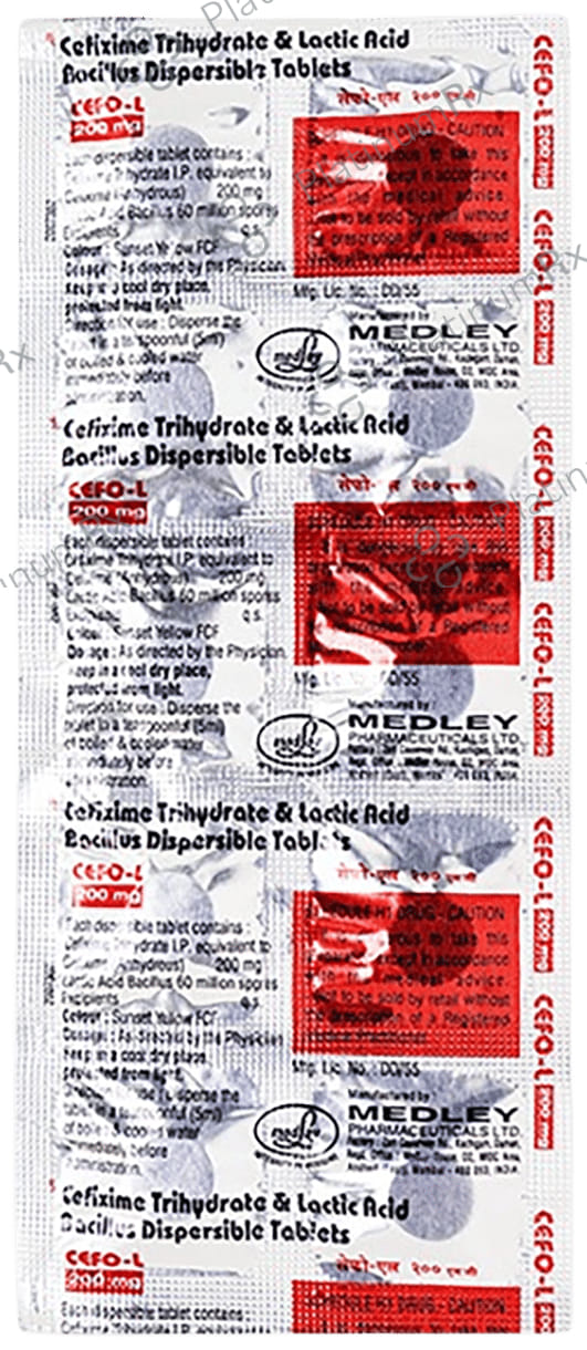 Cefo L 200mg/60M Tablet DT 10s