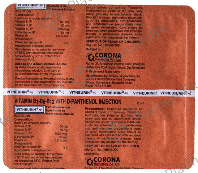 Vitneurin AQ Injection 2ml