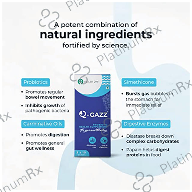 Velbiom Q-Gazz Probiotic Health Supplement Tablet